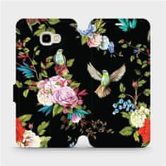 Mobiwear Flipové pouzdro na mobil Samsung Galaxy J4 Plus 2018 - VD09S Ptáčci a květy