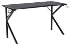 Design Scandinavia Herní stůl Ninja, 140 cm, černá
