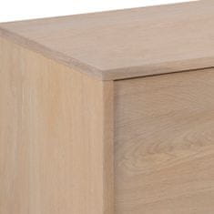 Design Scandinavia Televizní stolek Marte, 180 cm, dřevotřísková deska, bílý dub