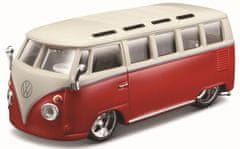 BBurago 1:32 Plus Volkswagen Van Samba Red
