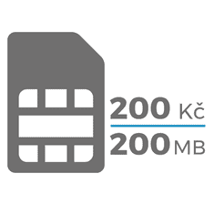 MXM SIM karta (200,-Kč / 200 MB)