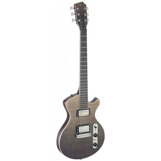 Stagg SVY SPCLDLX FBK, elektrická kytara, černá