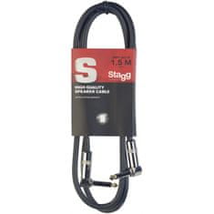 Stagg SSP1,5LL15, reproduktorový kabel Jack 90/Jack 90