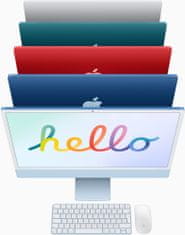 Apple iMac 24" 4,5K Retina M1 /8GB/256GB/7-core GPU, růžová (MJVA3CZ/A)