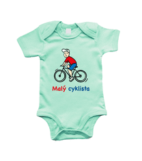 Hobbytriko Body dětské - Malý cyklista Barva: Modrá (Soft Blue), Velikost: 0-3 m
