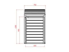 LanitPlast zahradní úložný box LANITPLAST S751