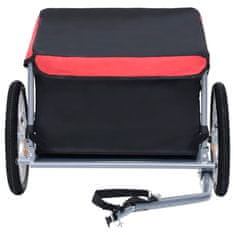 shumee Přívěsný vozík za kolo černo-červený 65 kg