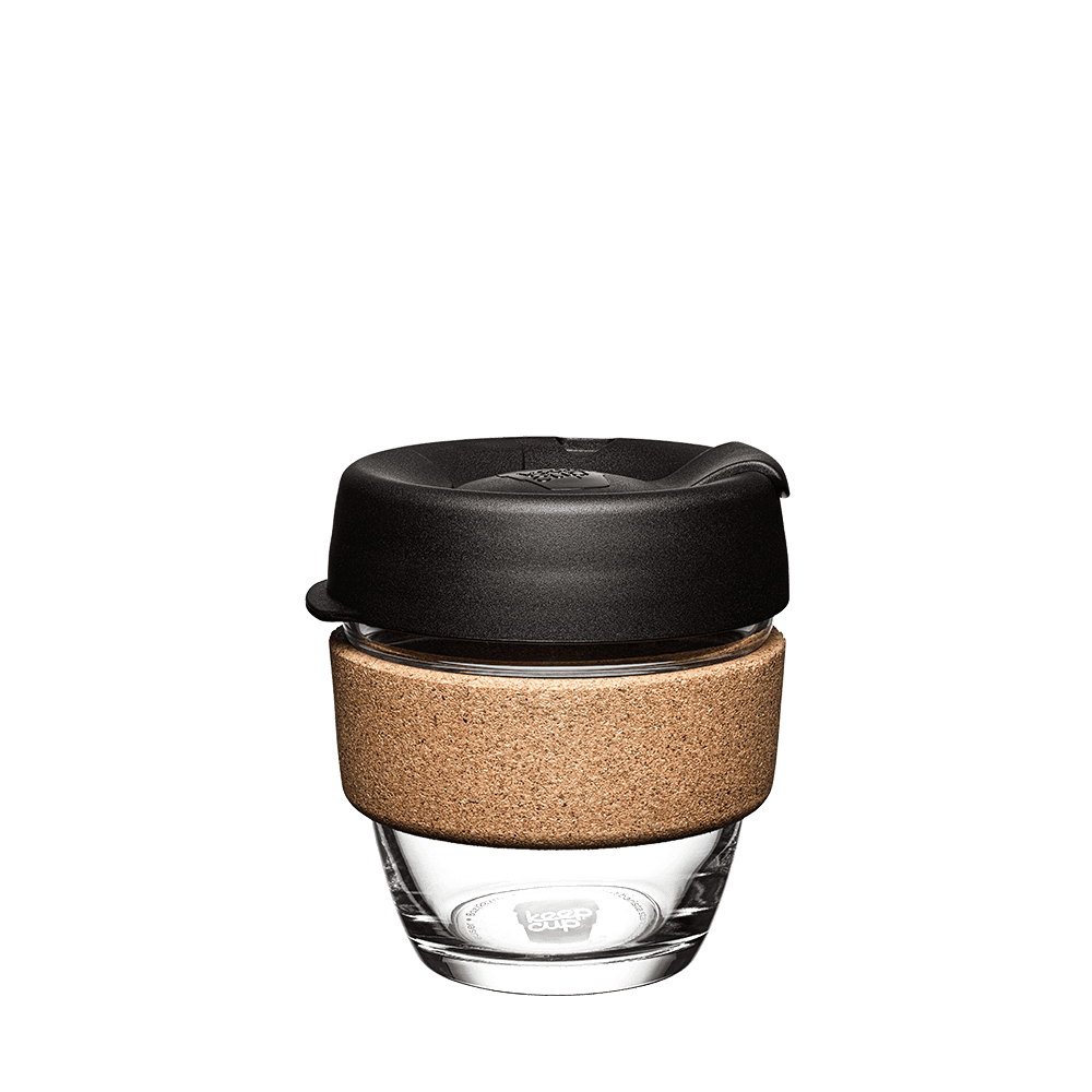 Keep Cup Brew Cork Black 227 ml S skleněný