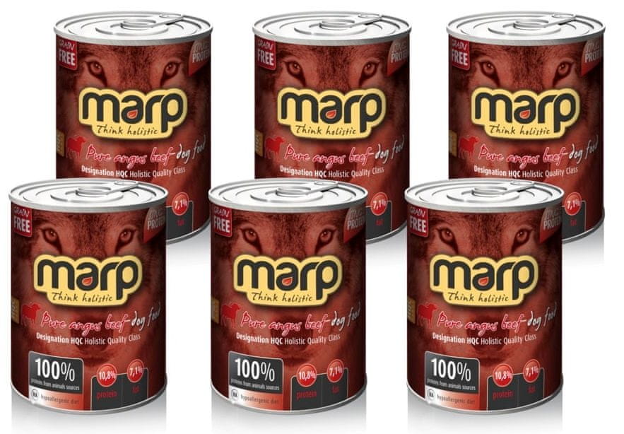 Levně Marp Beef konzerva s hovězím 6 x 400 g