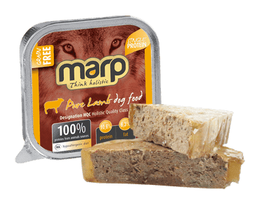 Levně Marp Lamb vanička pro psy s jehněčím 16x100 g (15 + 1 ZDARMA)