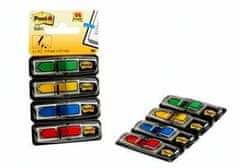 3M Samolepicí záložky se zásobníkem, mix barev, 12 x 43 mm, 4x 24 listů, tvar šipky, 7000144924