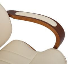 BHM Germany Kancelářská židle Melilla, syntetická kůže, ořech / krémová