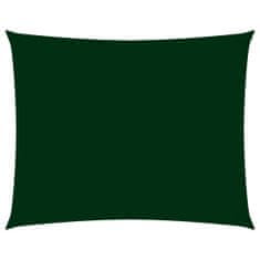 Greatstore Stínící plachta oxfordská látka obdélníková 5x6 m tmavě zelená