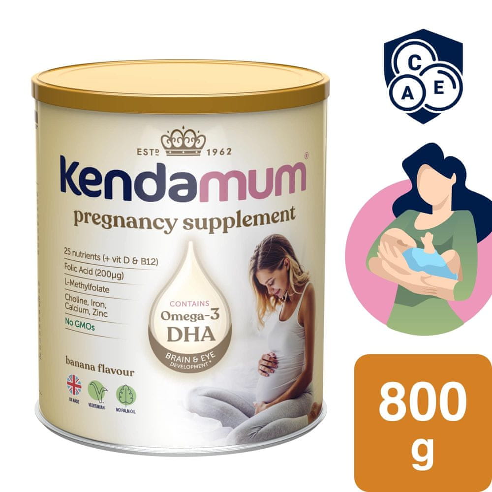 Levně Kendamil Kendamum Banánový nápoj pro těhotné a kojící ženy 800 g