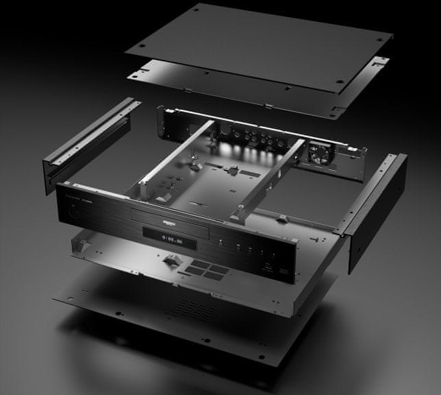 Panasonic 4K přehrávač prémiové provedení hliník odolný snížení vibrací dac 192 kHz 32bit wav flac alac dsd