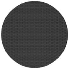 Greatstore Čajový stolek černý 68 x 68 x 30 cm polyratan