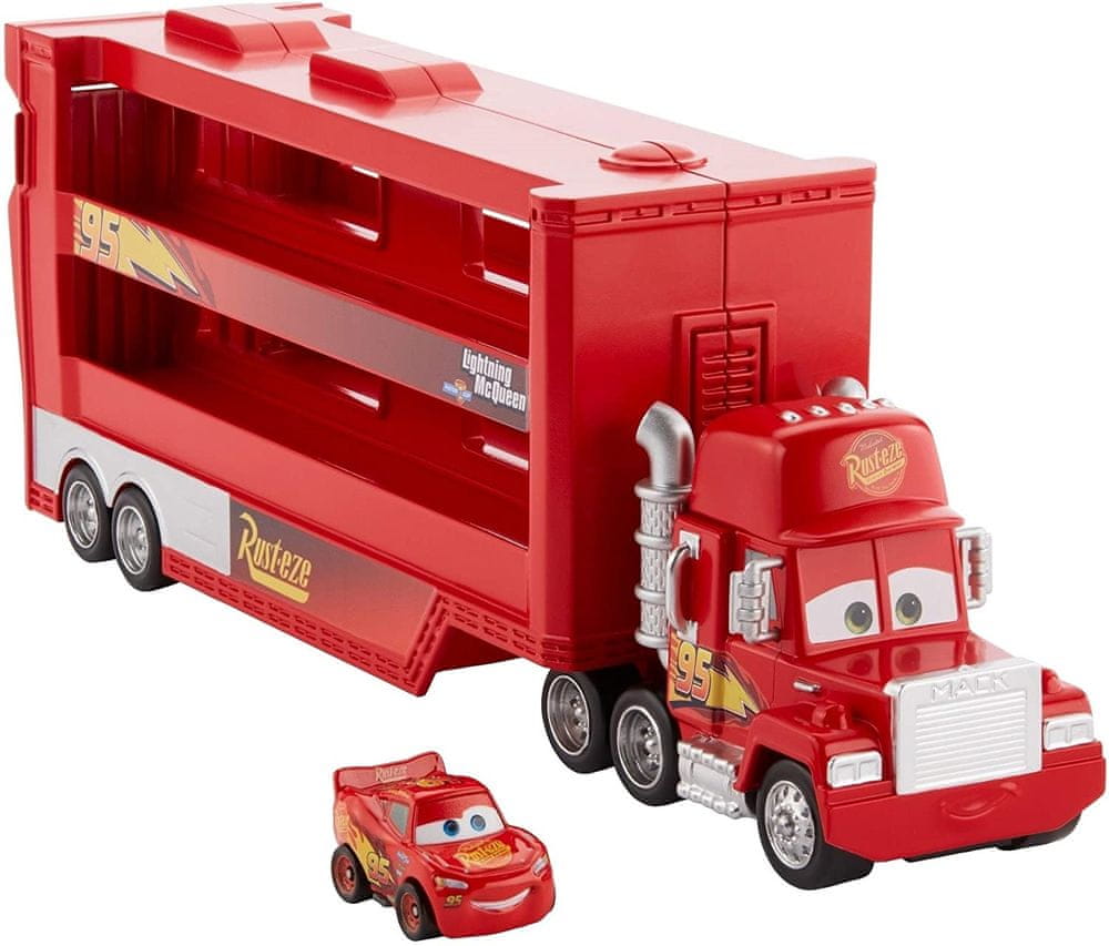 Mattel Cars 3 Mini transportér Mack a Blesk McQueen