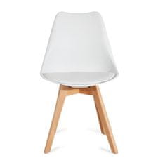 Homla Židle FISCO bílá 48x56x82 cm