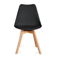 Homla Židle FISCO černá 48x56x82 cm