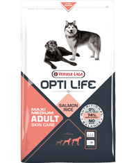 Versele Laga Opti Life Adult Skin Care Medium & Maxi 12,5 kg granule pro psy středních a velkých plemen