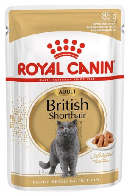 Royal Canin British Shorthair kapsičky pro britské krátkosrsté kočky 12x85 g