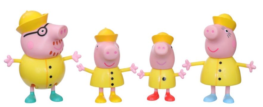 Hasbro Peppa Pig figurky rodina – rainy day