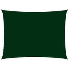 Greatstore Stínící plachta oxfordská látka obdélníková 2x4 m tmavě zelená