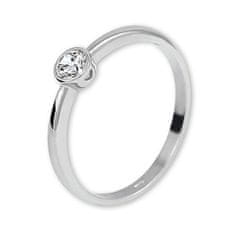 Brilio Silver Stříbrný zásnubní prsten 426 001 00575 04 (Obvod 56 mm)
