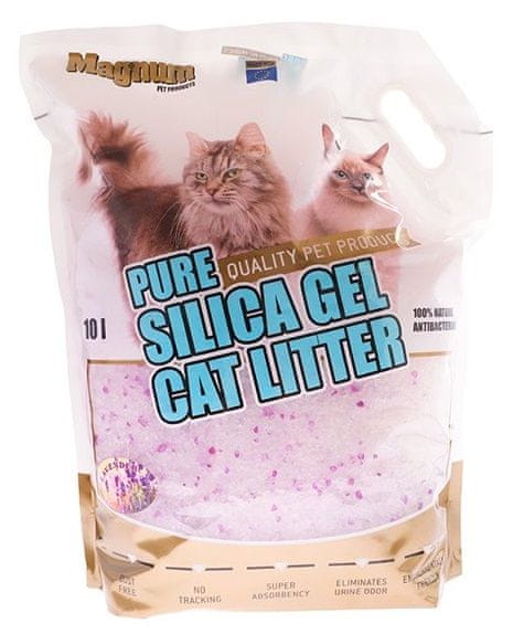 Levně Magnum Silica gel Levender cat litter 10L