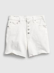 Gap Džínové kraťasy 4'' high rise button-fly denim shorts with Washwell 28REG