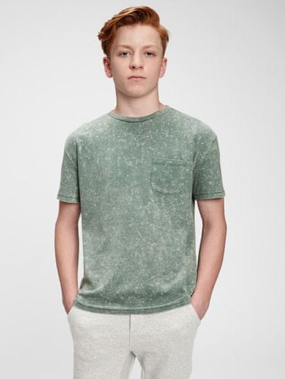 Gap Dětské tričko teen 100% organic cotton pocket t-shirt