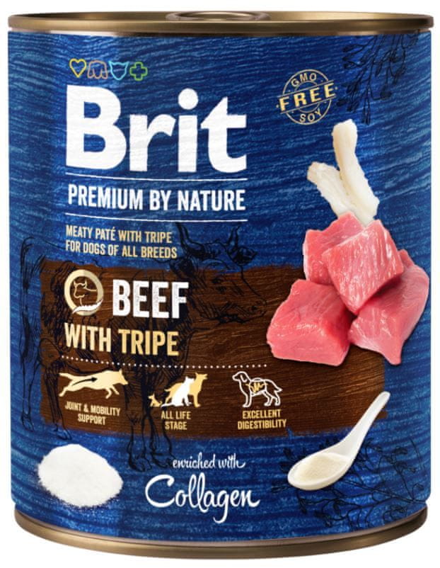Levně Brit Premium by Nature Beef with Tripes 6x800 g