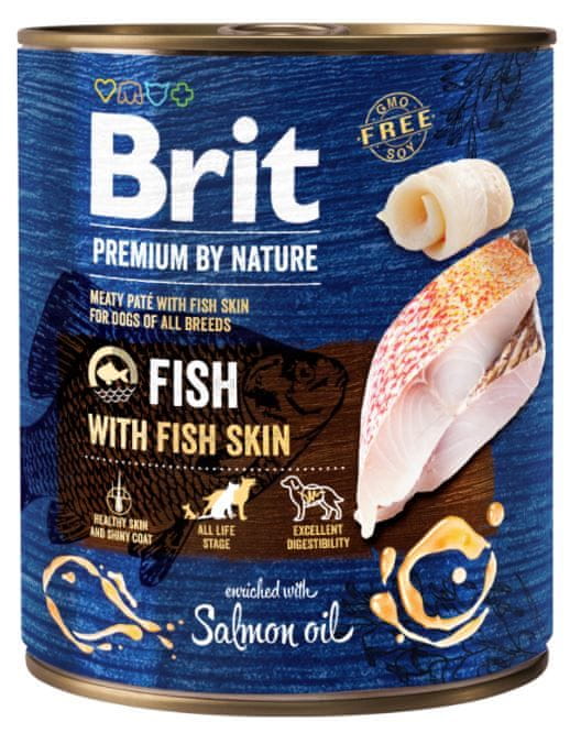 Levně Brit Premium by Nature Fish with Fish Skin 6x800 g