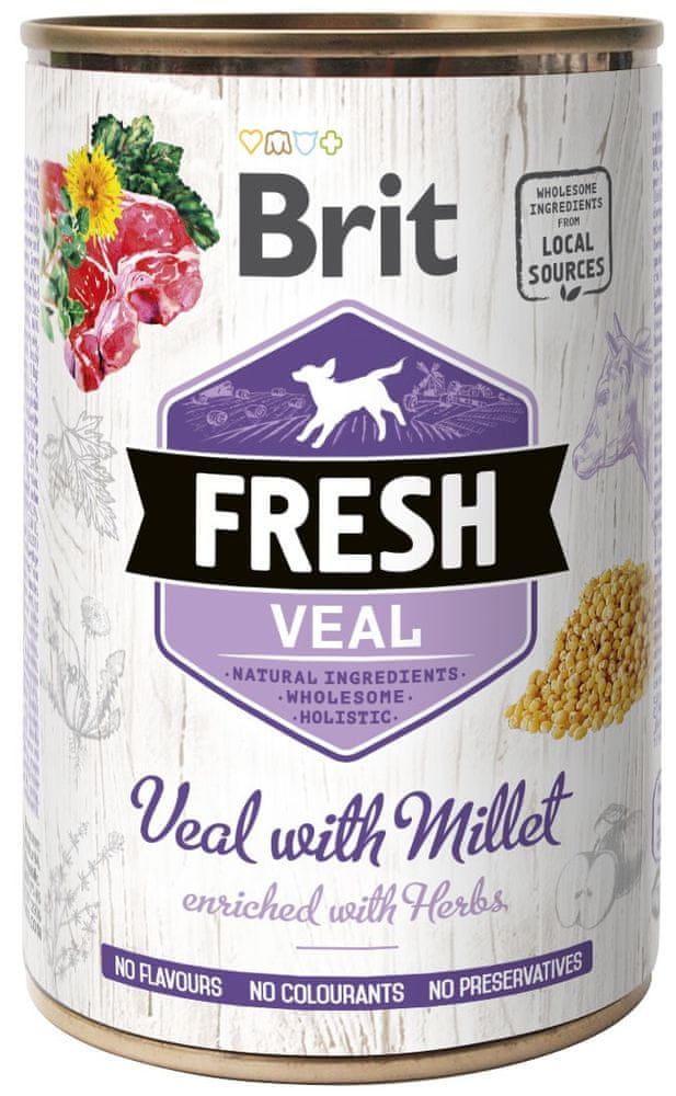 Levně Brit Fresh Veal with Millet 6x400g