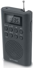 M-03R, přenosné digit. kapesní rádio, černá