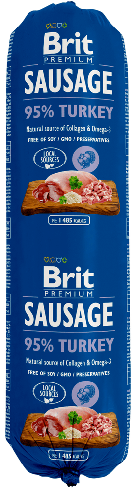 Levně Brit Sausage Turkey 12 x 800 g