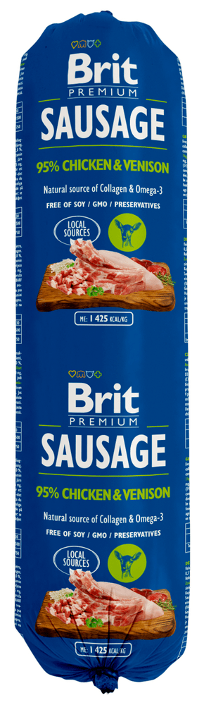 Levně Brit Sausage Chicken & Venison 12 x 800 g