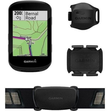 GPS navigace na kolo Garmin Edge 530 Performance Bundle výkonná cyklonavigace cyklopočítač kvalitní navigace, navigování, notifikace z telefonu, detekce nehody, přehledný dobře čitelný displej 2.6palců Glonass GPS Galileo WiFi barevný displej bezpečnostní GPS chytrý GPS kvalitní navigace na kolo držák na řídítka snímač rychlosti snímač kadence pulzoměr HRM-Dual
