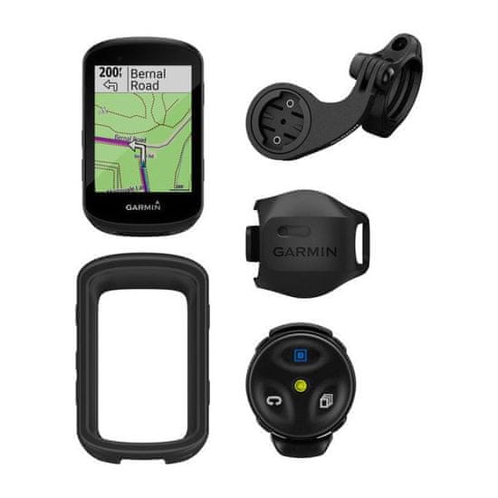 GPS navigace na kolo Garmin Edge 530 MTB Bundle je výkonná cyklonavigace cyklopočítač kvalitní navigace, navigování, notifikace z telefonu, detekce nehody, přehledný dobře čitelný displej 2.6palců Glonass GPS Galileo WiFi barevný displej bezpečnostní GPS chytrý GPS kvalitní navigace na kolo držák na řídítka dálkové ovládání ochranné pouzdro ANT+ snímač rychlosti