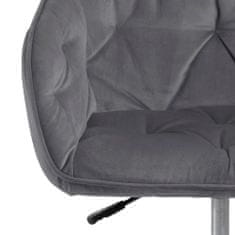 Design Scandinavia Kancelářská židle Brooke, samet, tmavě šedá