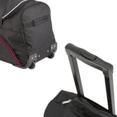 KJUST Sportovní / cestovní taška Trolley na kolečkách černá XL 144L