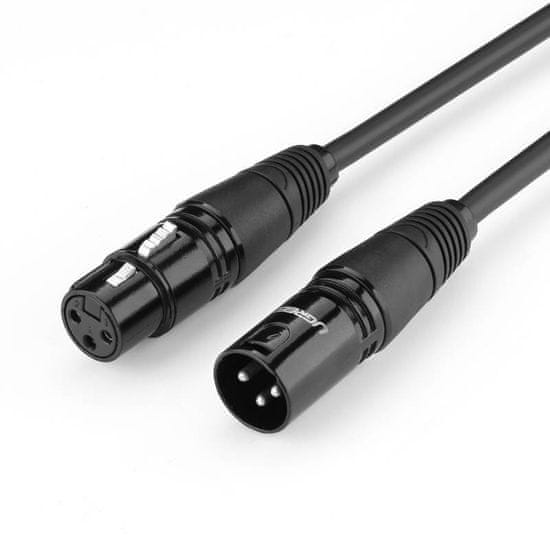 Ugreen AV130 XLR kabel M/F 2m, černý