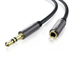 Ugreen AV118 prodlužovací audio kabel 3.5mm mini jack 2m, M/F, černý