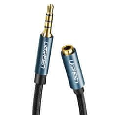 Ugreen AV118 prodlužovací audio kabel 3.5mm jack 1.5m F/M, modrý