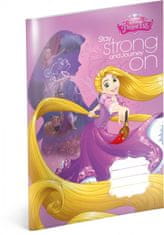Presco Group Školní sešit Princezny – Rapunzel, A4, 20 listů, linkovaný 