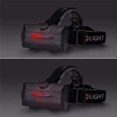 Solight  WN35 LED čelová nabíjecí svítilna, 550lm, Li-Ion, USB