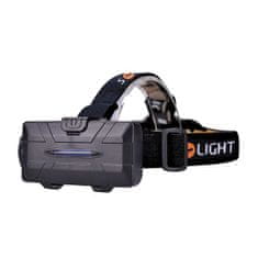 Solight  WN35 LED čelová nabíjecí svítilna, 550lm, Li-Ion, USB