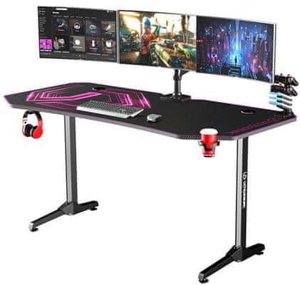 Biurko Arozzi Arena Gaming Desk, czarne/czerwone (ARENA-RED) regulowana wysokość