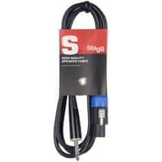 Stagg SSP6SP15, reproduktorový kabel Speakon/Jack, 6m