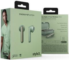 Energy Sistem Style 3 True Wireless, Olive - rozbaleno